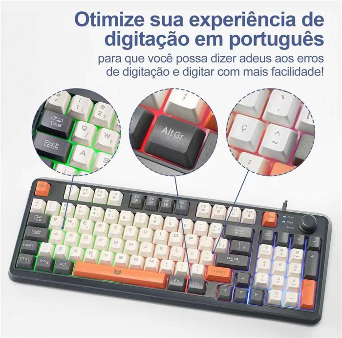 RGB keyboard & mouse set pcs individually packaged
