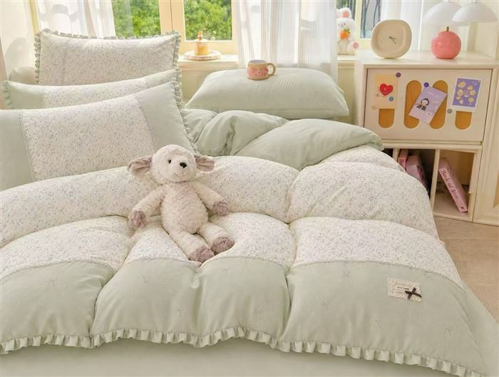 All-cotton 13372 4-piece bedding set standard plus-size pairs